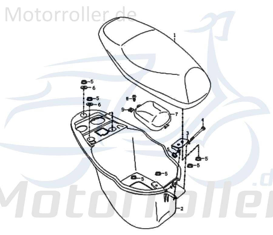 Bolzen Rex RS450 Stehbolzen Gewindebolzen Zapfen 50ccm 4Takt Motorroller.de Gewindestift Arretierbolzen Stiftschraube Gewinde-Stift Gewinde-Bolzen