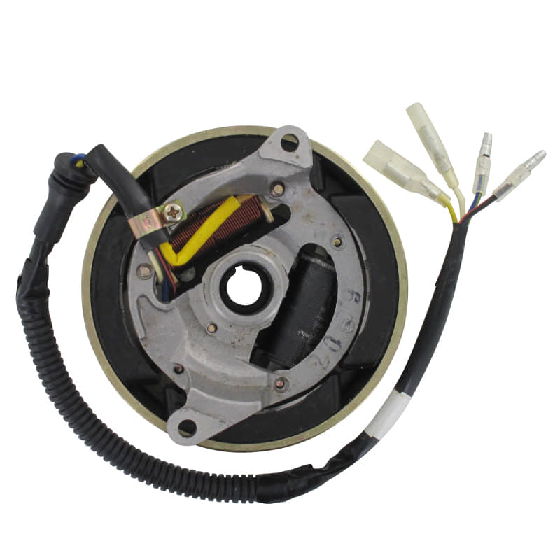 PGO Lichtmaschine mit Polrad Star 50 Stator 50ccm 2Takt Motorroller.de Ankerplatte Anker-Platte Stromerzeuger Strom-Generator Licht-Maschine Scooter