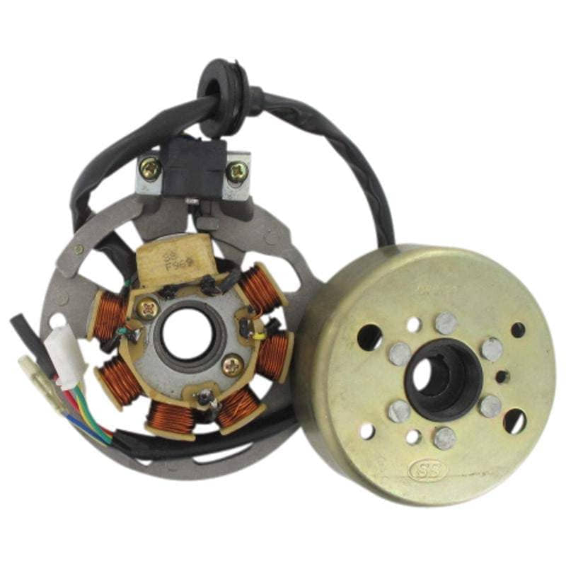 Rex Drive 50 Licht-Maschine 31130802-2 Lichtmaschine Motorroller.de 125ccm Stator Ankerplatte 50ccm 2Takt 1E40QMB YY50QT-28 50cc 2T