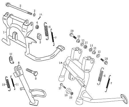 Stift Anschlaggummi Hauptständer Ständer Bolzen 83489 Kreidler Florett RMC-G 125
