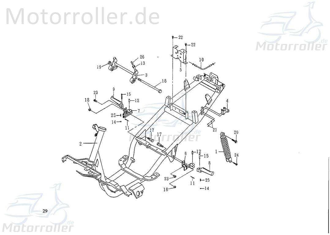Seilzug 260mm 35mm Zugseil Rex 75624 Motorroller.de