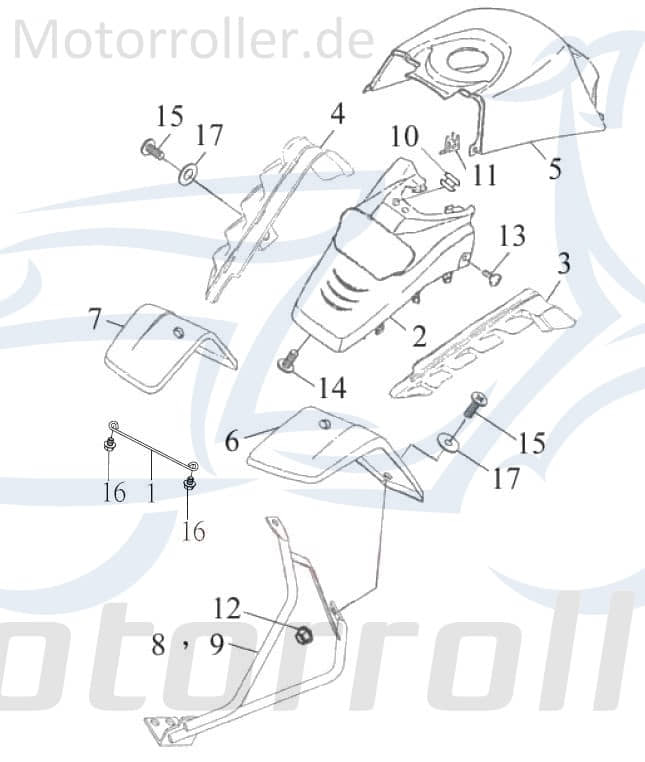 SMC Abdeckkappe Rex Quad 50 Schraubenabdeckung 50ccm 2Takt Motorroller.de Abdeck-kappe Schrauben-Abdeckung Schrauben-Deckel Schraubendeckel ATV UTV