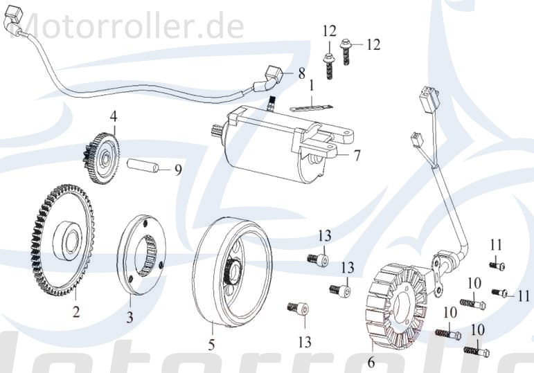 Starterkupplung Starter Quad ATV 288ccm 23570-JOW-00