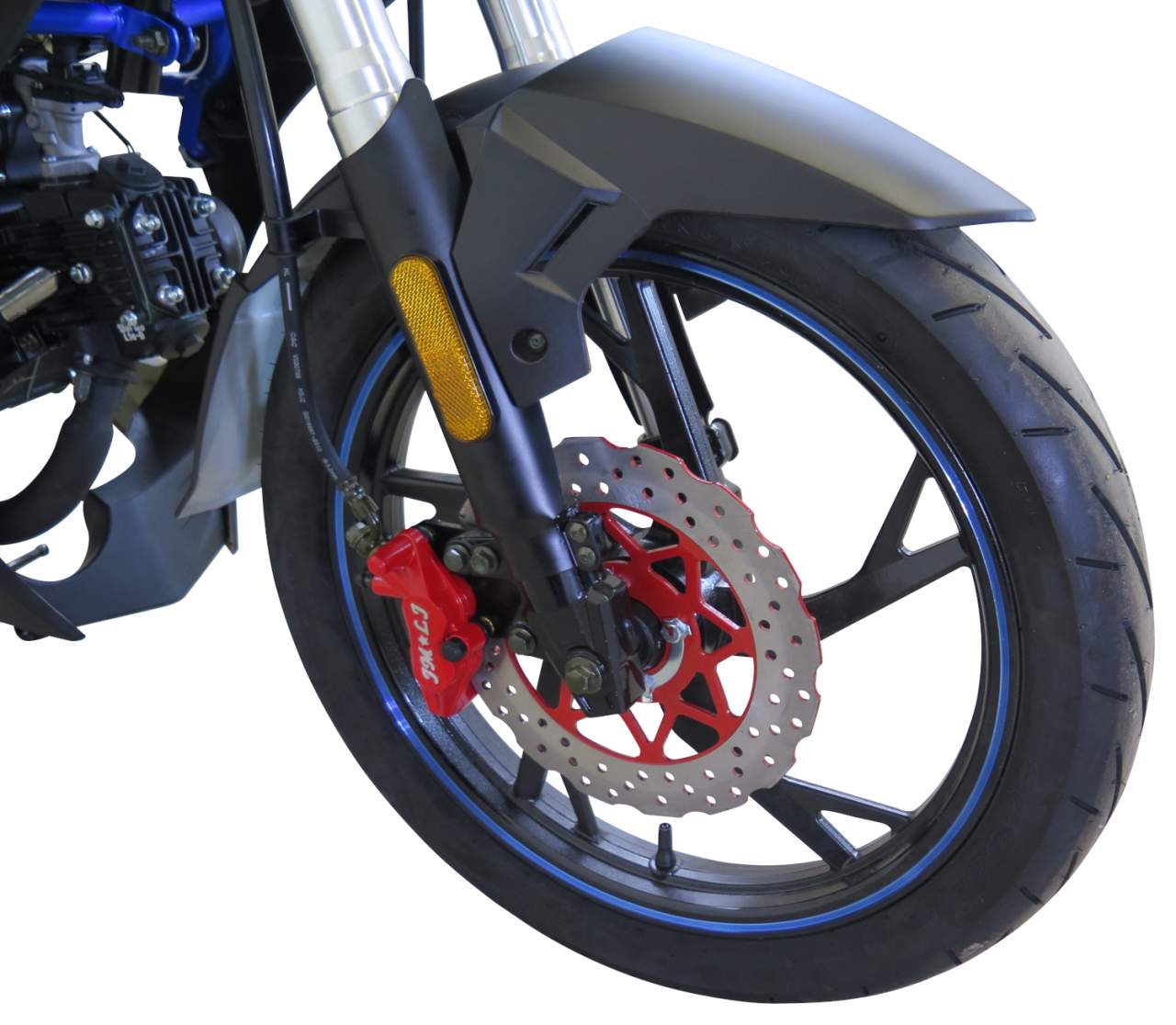 Motorrad Fighter 50 FR-S blau 45 km/h Euro 5 Schaltmoped Mokick 50ccm 4 Takt Kleinkraftrad Krad