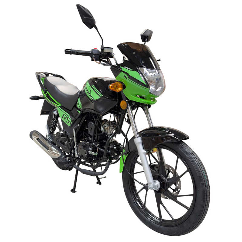 Motorrad Fighter 50 Sprint-S grün 45 km/h Euro 5 Schaltmoped Mokick 50ccm 4 Takt Kleinkraftrad Krad