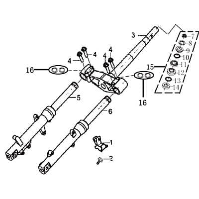 Kreidler Insignio 250 DD Gabelsimmerringe 250ccm 4Takt 735 43 76 Motorroller.de Gabelsimmerringsatz Gabelsimmeringset 250ccm-4Takt Scooter Ersatzteil