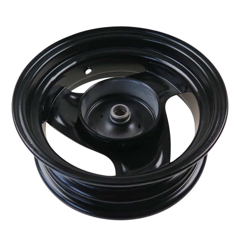 PGO Alufelge hinten 10x3.50 Zoll schwarz PMX 110 Stahlfelge P1407104600 Motorroller.de Hinterrad Hinterrad-Felge Hinterradfelge Hinter-Rad PMX 50