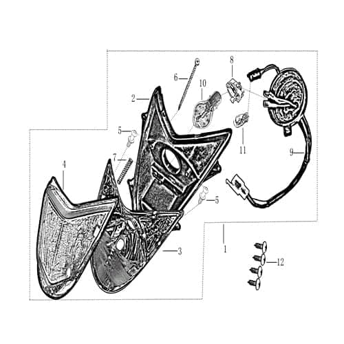 AGM Fighter 50 One Scheinwerferbirne Halogen 50ccm 2Takt YYB950QT-2-22002-35 Motorroller.de 12V 35/35W Sockel BA20d Halogenleuchte Halogenglühlampe