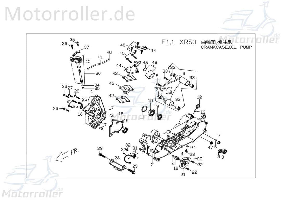 PGO O-Ring X-Rider 90 Gummidichtung Dichtring Gummiring Quad 95511300000 Motorroller.de Oring Gummi-Ring Dicht-Ring PGO 50ccm-2Takt ATV X-RIDER 110