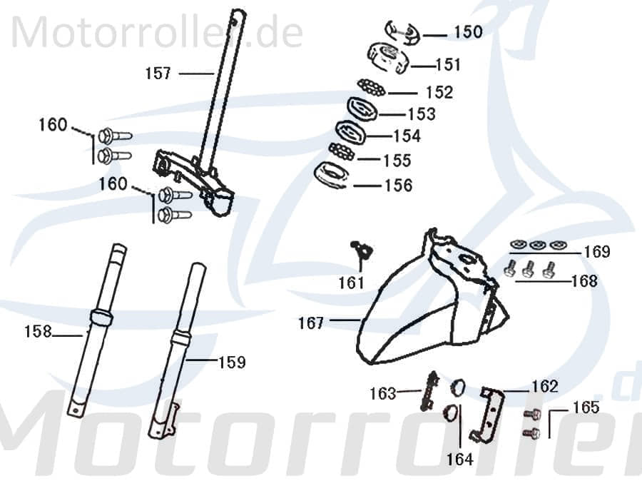Halter Tachowelle 61106-FA-9000 Motorroller.de Halterung Haltebügel Halteblech Halte-Blech Halte-Bügel Mokick