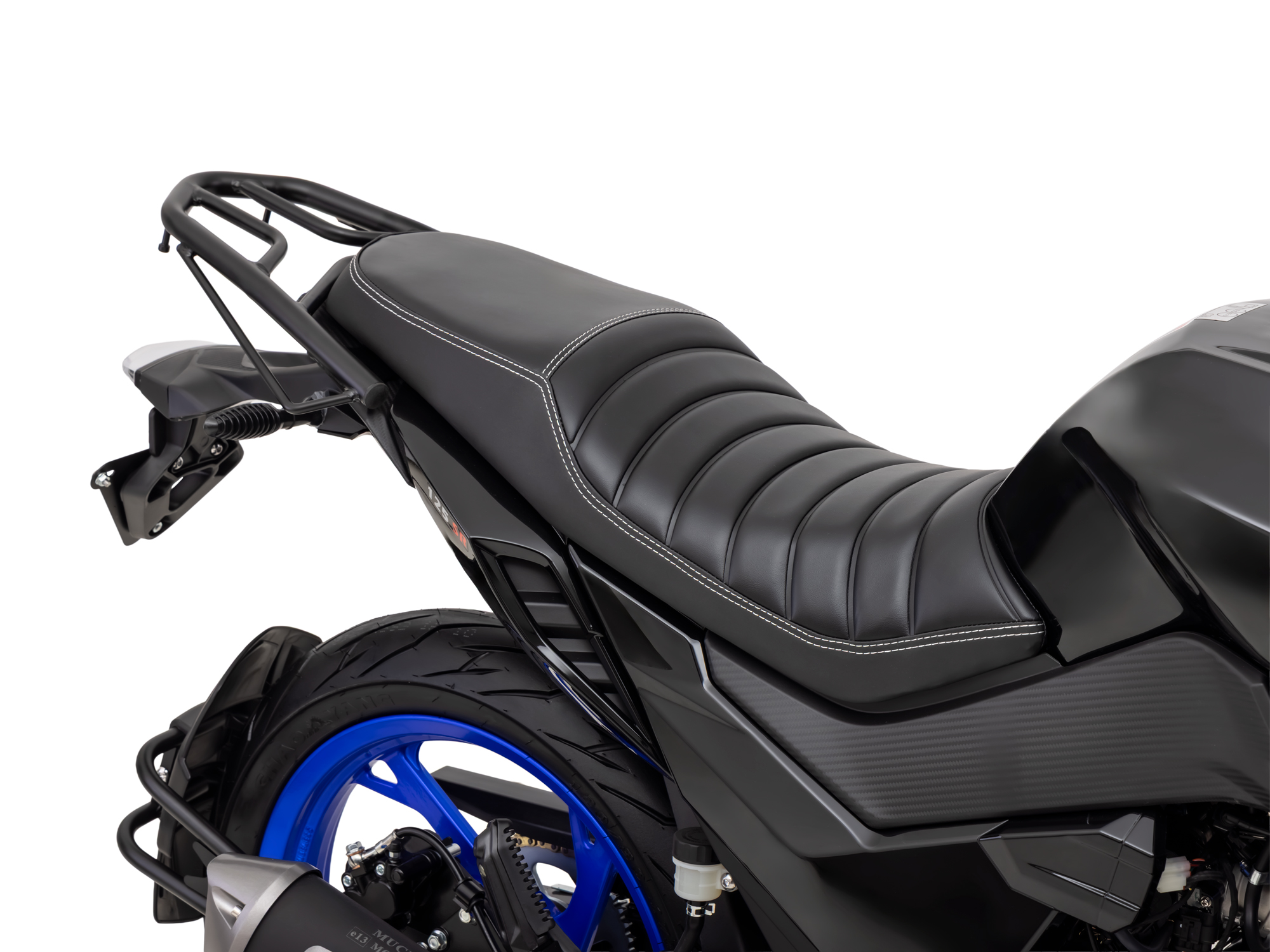 Motorrad Fighter 125 DV-RS AIR schwarz-blau 90 km/h Euro 5+ Schaltmoped Mokick Kleinkraftrad