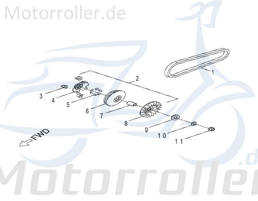 AEON Führung Reglerplatte Stück Quad ATV AEO-2213269N-000 Motorroller.de Gleitführung Bewegungsführung Minarelli Offroad Ersatzteil Service Inpektion