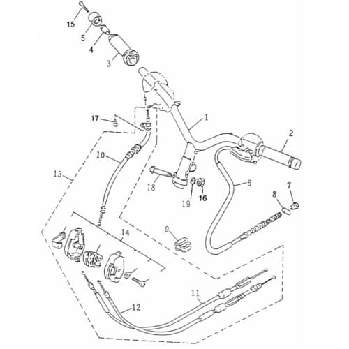 Bundschraube Lenkergewicht M6x45mm Rex RS450 25 50ccm 4Takt Motorroller.de Maschinenschraube Flanschschraube Flansch-Schraube Maschinen-Schraube