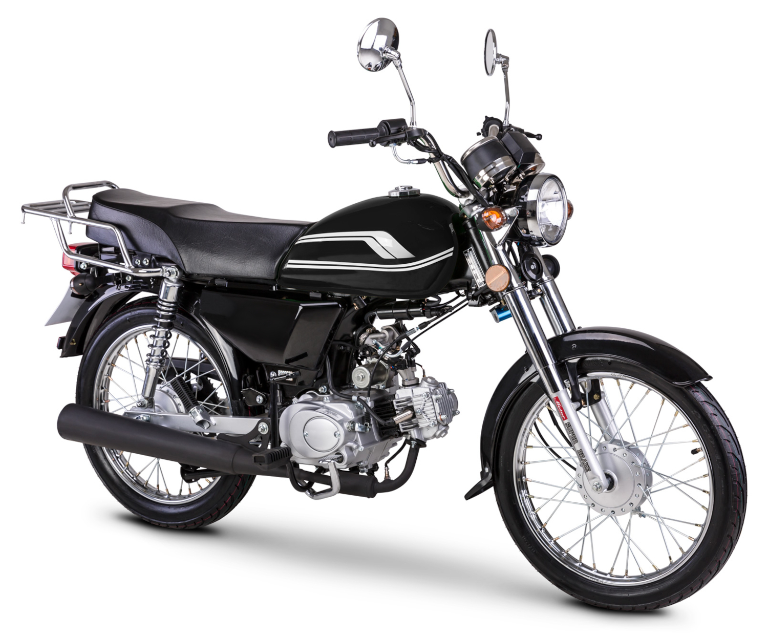 Motorrad Fighter 50 O-RS schwarz 45 km/h Euro 5 Schaltmoped Mokick Kleinkraftrad