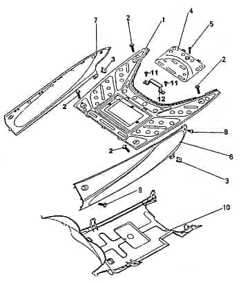 Verkleidung unten FIG29-5 Modell REX RS 2.50 QM50T-10AB
