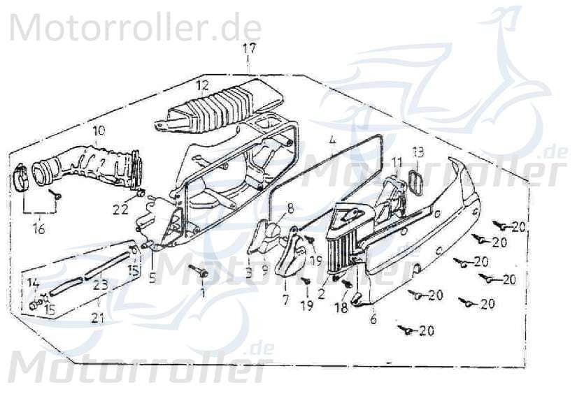 Aeon Crossland 300 Luft Schlauch Leitung 125ccm 4Takt 94400-08012 Motorroller.de Gummischlauch Zuleitung Plastikschlauch Ableitung Quad ATV Adly GK 12