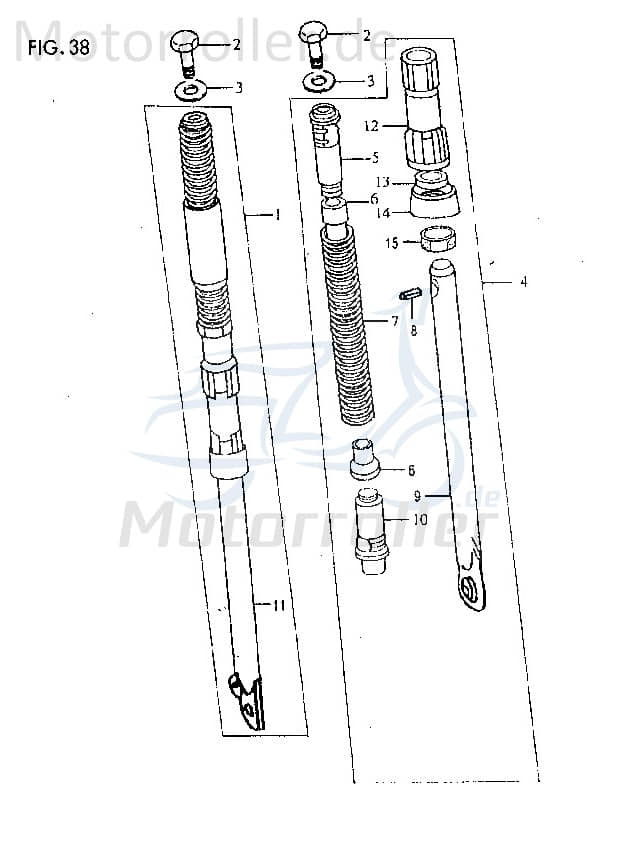 Jincheng JC 50 Monkey Repl. Bundmutter 50ccm 4Takt 51356-A0300 Motorroller.de Sechskantmutter Flanschmutter Sechskant-Mutter Flansch-Mutter Scooter