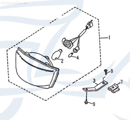 SMC Quad 170 Scheinwerferbirne ATV 170ccm 4Takt 55314-NFF-00 Motorroller.de 12V 35/35W Leuchte Glühbirne Leuchtmittel Halogen-Birne Scheinwerfer-Lampe