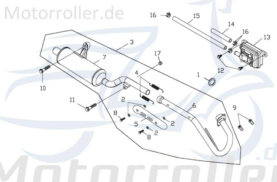 Adly Bundmutter M8 ATV 300 Crossroad Sentinel 272ccm 4Takt Motorroller.de Sechskantmutter Flanschmutter Sechskant-Mutter Flansch-Mutter Bund-Mutter