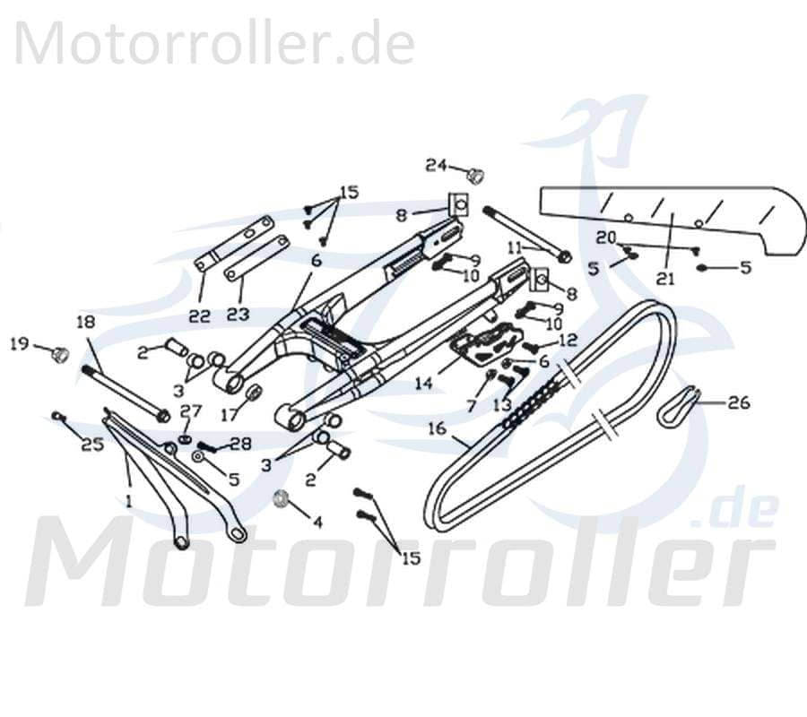 Kreidler Supermoto 250 DD Schraube 125ccm 4Takt B01-02-08050-62 Motorroller.de GB5782 M8x50mm Bundschraube Maschinenschraube Flanschschraube Motorrad