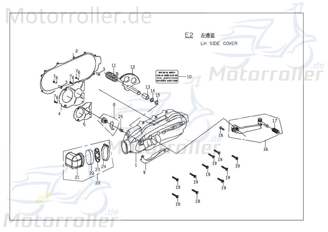 PGO Starter 125/250ccm-4Takt G-Max 125 Anlasser Motorstarter C1251170000 Motorroller.de PGO 125/250ccm-4Takt G-Max 150 Mokick Ersatzteil Service