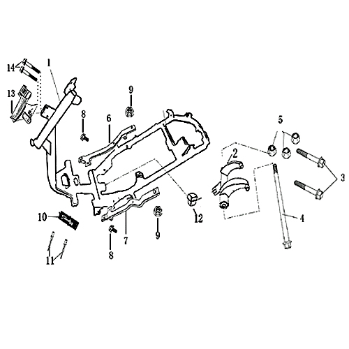 Bundschraube M10x245mm Jonway Jigger 50 City 9051610235-5 Motorroller.de Maschinenschraube Flanschschraube Flansch-Schraube Maschinen-Schraube Scooter