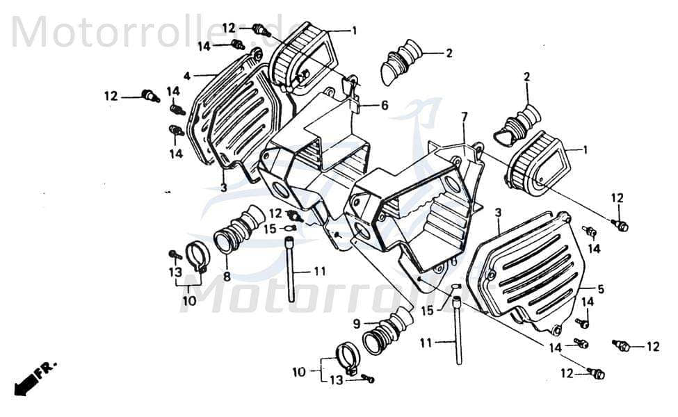 Chunlan Chopper Dichtung SEAL 125ccm 4Takt ABB-P26-NO.-03 Motorroller.de Abdichtung Gasket 244FM Motorrad Moped Ersatzteil Service Inpektion