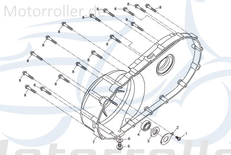 SMC Schraube M6x35mm Generic Onyx 50 Scooter B01070603564 Motorroller.de Bundschraube Maschinenschraube Flanschschraube Flansch-Schraube Bund-Schraube