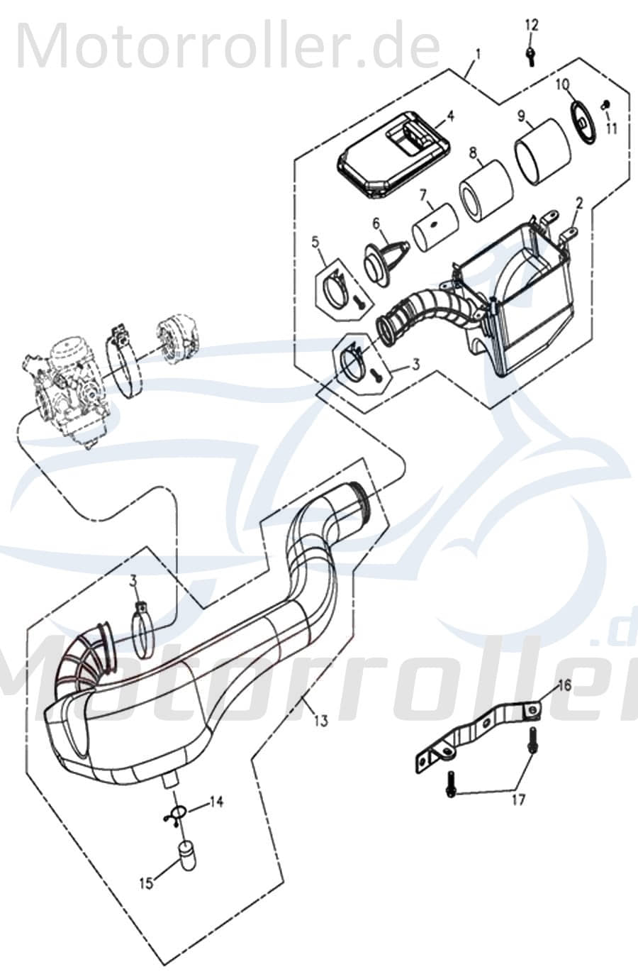 Filterelement Adly ATV 300 Crossroad Sentinel 272ccm 4Takt Motorroller.de Luftfilteinsatz 280ccm-4Takt Quad ATV 280 Hurricane UTV Ersatzteil Service
