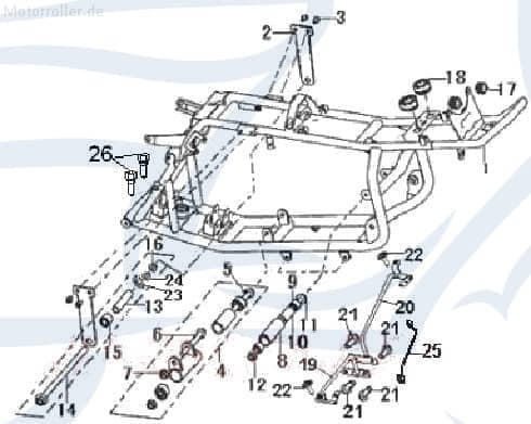 SMC Schraube M6x12mm Generic Onyx 50 Scooter B01070601265 Motorroller.de Bundschraube Maschinenschraube Flanschschraube Flansch-Schraube Bund-Schraube