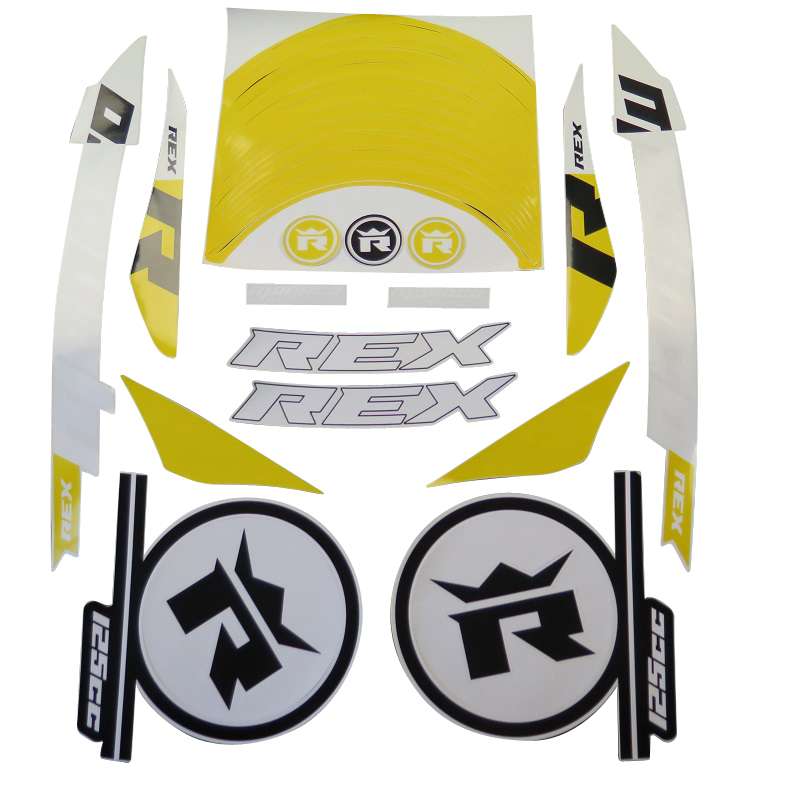 Rex Monaco 125 Dekorsatz Aufkleber 125ccm 4Takt 706330 Motorroller.de Sticker Aufkleber-Set Deko-Set Aufklebersatz Dekoraufkleber Kit Scooter Jonway