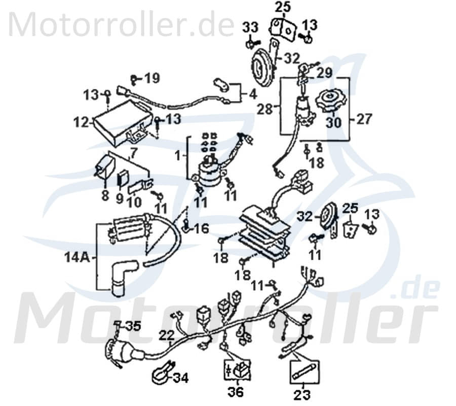 Kreidler DICE GS/SM 125i Tankdeckel 89376 Motorroller.de  Rex Supermoto Enduro 125 DD Tankverschluss Benzintankdeckel Motorrad Original