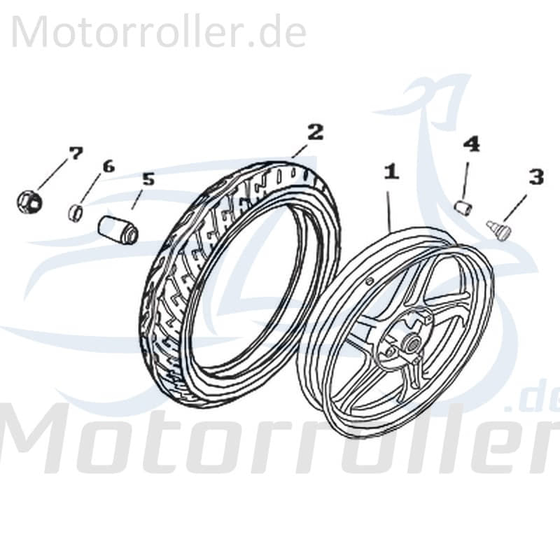 Kreidler Martinique 125 Rollerreifen 125ccm 4Takt 701928 Motorroller.de 110/80-16 Scooterreifen Sommerreifen 125ccm-4Takt Ersatzteil Service Inpektion
