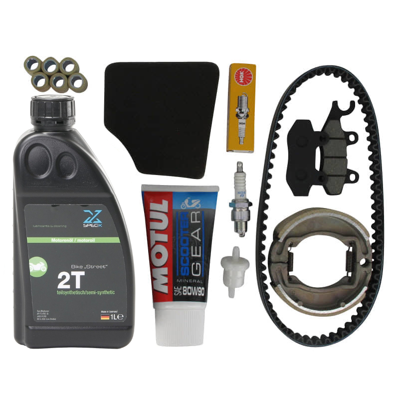 Inspektion Set 2Takt 50ccm 1E40QMB Jonway Wartung Kit 8007162 Motorroller.de Satz Service Scooter Florett 50 RS DD Galactica Moped Ersatzteil