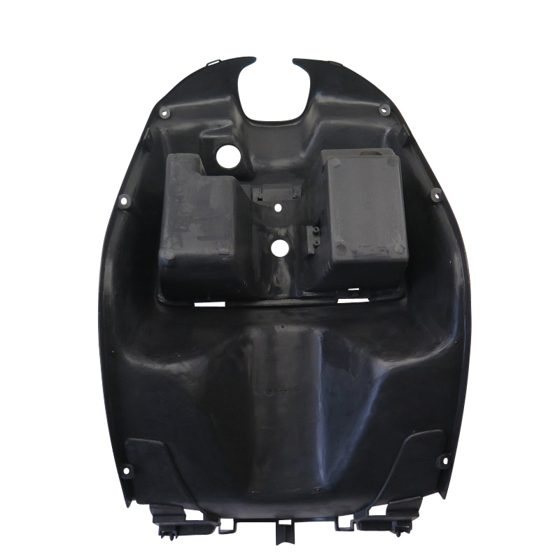 Innenverkleidung schwarz Beinschild PGO Galaxy 50 E9622000600 Motorroller.de Fußraumverkleidung Lenkerverkleidung