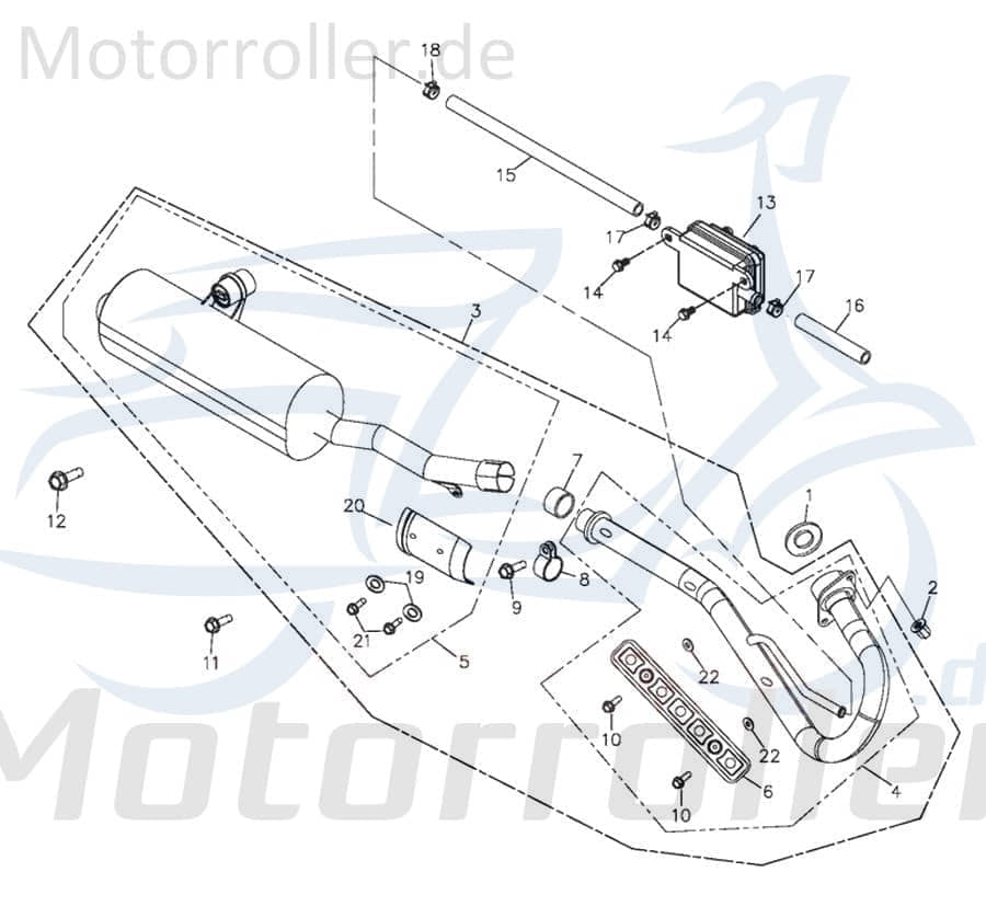 Adly Krümmerdichtung 42,7x30x4,0mm ATV 400 18291-169-000 Motorroller.de Dichtungsring Dichtring Auspuffdichtung Flanschdichtung Krümmer-Dichtung