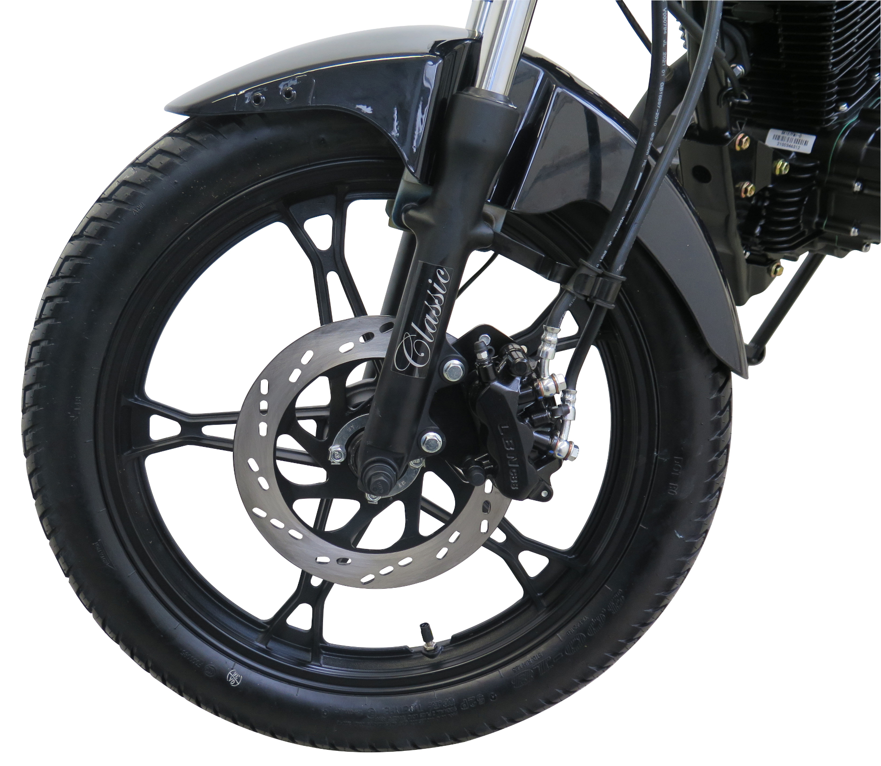 Motorrad Fighter 125 C-S schwarz matt 90 km/h Euro 5+ Schaltmoped Chopper 125ccm 4 Takt Leichtkraftrad Krad Kraftrad
