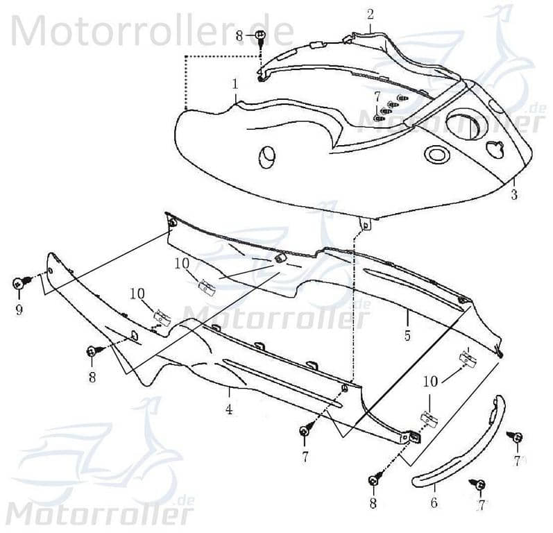 Seitenverkleidung hinten rechts schwarz AGM-MOTORS (86)