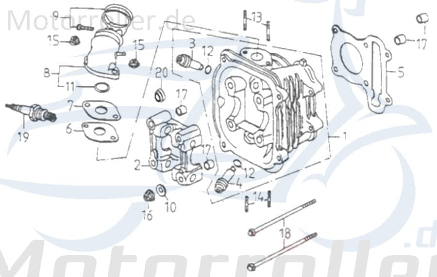 Adly ATV 150 Sport Zündkerze plug 150ccm 4Takt 98076-179-000 Motorroller.de spark plugs Roller-Zündkerze Motorroller-Zündkerze sparking ignition Quad