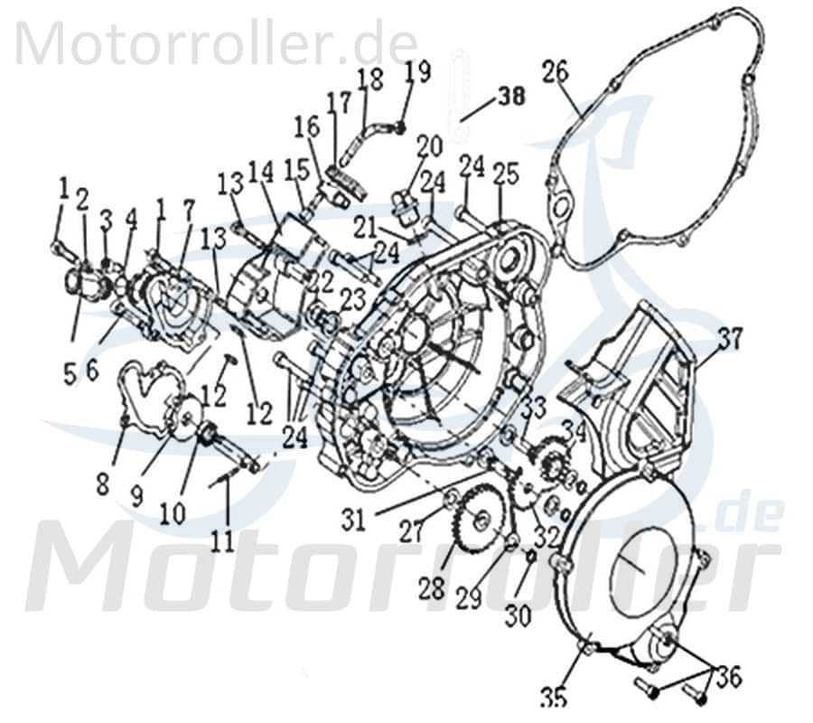 CPI SX 50 Supercross PlanscheibexIII Scooter Roller 1E40MB.10-07 Motorroller.de Moped Ersatzteil Service Inpektion Direktimport
