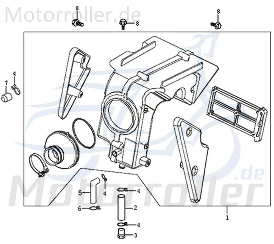 Verbindungsschlauch Motorentlüftung 781102 Motorroller.de Verbindungsleitung Luftschlauch Luftleitung