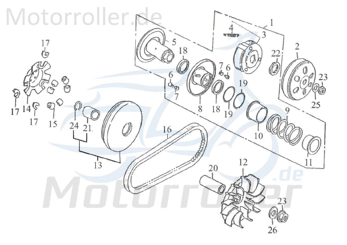 Bundmutter Kreidler F-Kart 170 Flanschmutter 170ccm 81369 Motorroller.de Sechskantmutter Sechskant-Mutter Flansch-Mutter Maschinenmutter Bund-Mutter