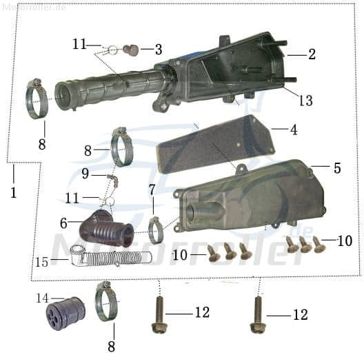 Schlauchschelle Durchmesser=32-40mm AGM Klemme 50ccm 4Takt Motorroller.de Schlauchklemme Spannring Clip Klemmschelle Schlauchbinder Klemm-Schelle