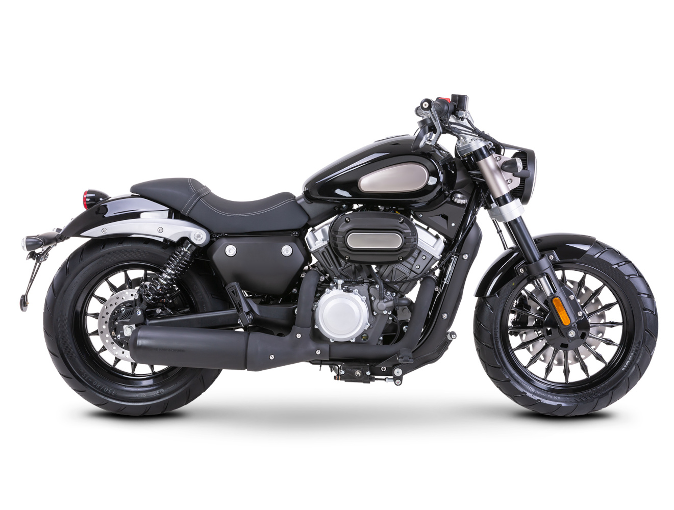 Motorrad Fighter 300 BC-RS schwarz Euro 5 300ccm Schaltmoped Chopper 129 km/h