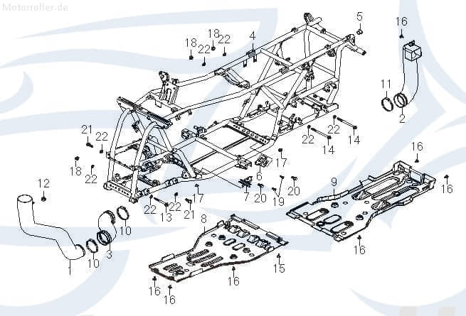 SMC Schraube Explorer Argon 750 EFI XL DLX Quad 94610-10113-B Motorroller.de Bundschraube Maschinenschraube Flanschschraube Flansch-Schraube ATV