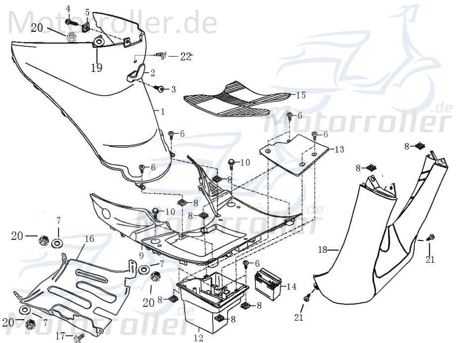 Dichtung Schwimmerkammer 4Takt 50ccm 160303-139QMA-0000
