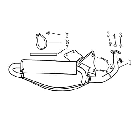 Schelle 50ccm 4Takt Jonway RMC-E Hiker 125 DD SPORT 2100201-3 Motorroller.de Klemme Schlauchklemme Spannring clip Klemmschelle Schlauchbinder Scooter