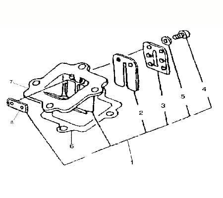 Einlassmembrane 50ccm 2Takt AGM Membranblock 90A-03200-00-00 Motorroller.de Membranventil Membran-Ventil Zylindereinlassmembrane Einlasslamelle Moped