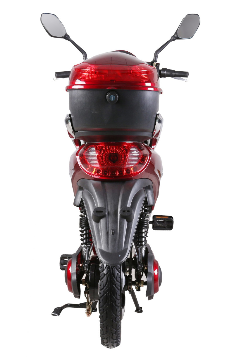 Elektroroller Scoody 25 Classic 2.0 L ZT-09CL rot 250W 25 km/h Lithium-Ionen-Akku E-Scooter E-Roller Mofa