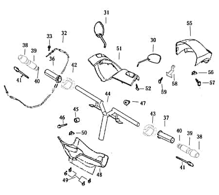 Rex Bergamo 50 Spezialschraube 50ccm 4Takt 92701-06070-09 Motorroller.de M6x70mm Maschinenschraube Spezial-Maschinenschraube 50ccm-4Takt Scooter